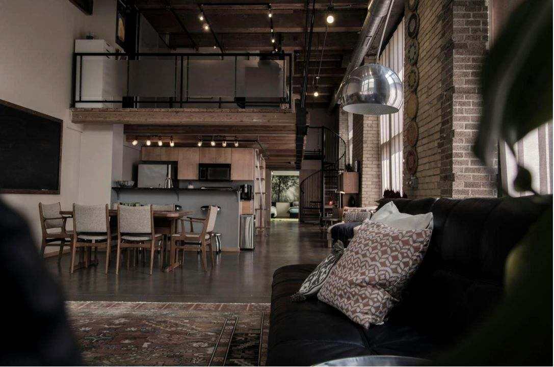 Balcony setting with compact outdoor sofa
